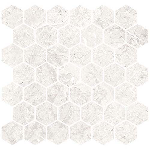 Porcelain Mosaic tile in Harmonic Forte DCOF Matte Hex Mosaic