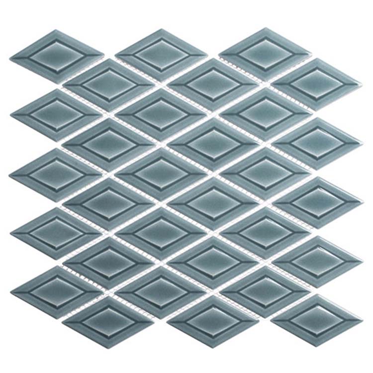Porcelain Mosaic tile in Tetragon Kelpa