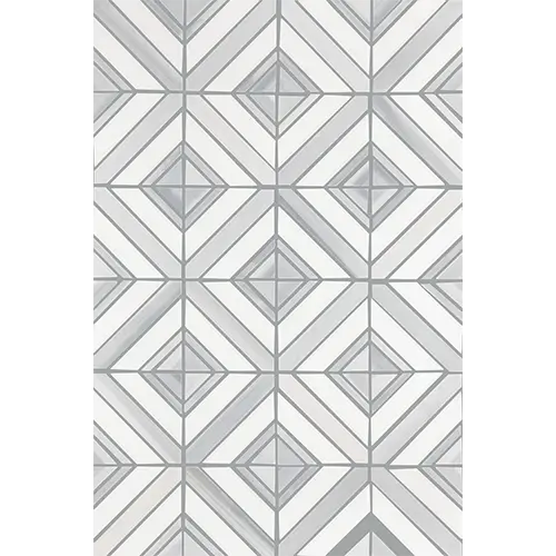 Perfit Mosaix Maze Grey Palissandro & Thassos 18" x 11-12"