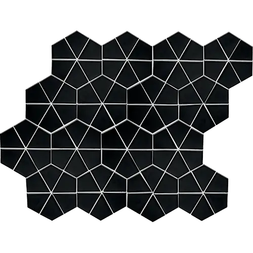 Stagecraft Kaleidoscope Glossy Black 6" x 6"