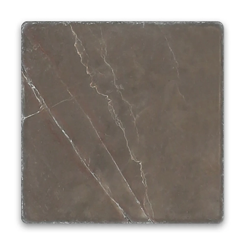 Avant Garde Espresso 4" x 4" Modern Tumbled Square