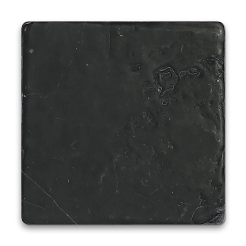 Avant Garde Nero Marquina 4" x 4" Modern Tumbled Square