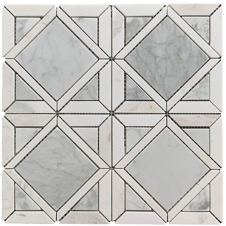 Natural Stone Mosaic tile in Classic Series Loft Carrera Polished