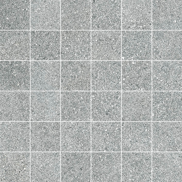 Porcelain Mosaic tile in Livermore Gray Matte 2x2 Mosaic 12x12
