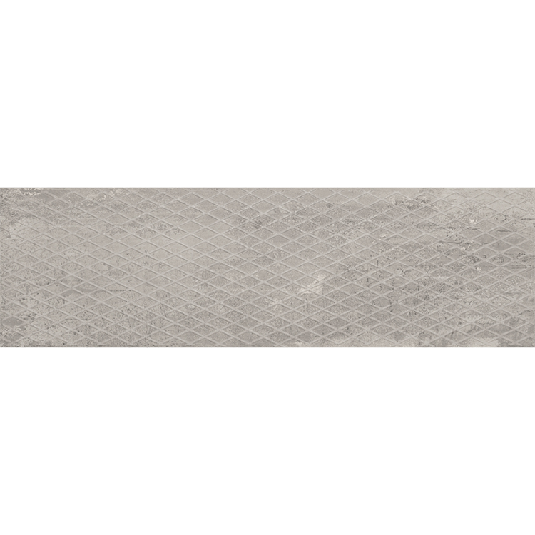 Porcelain tile in Metallic Plate 12x40 Gray
