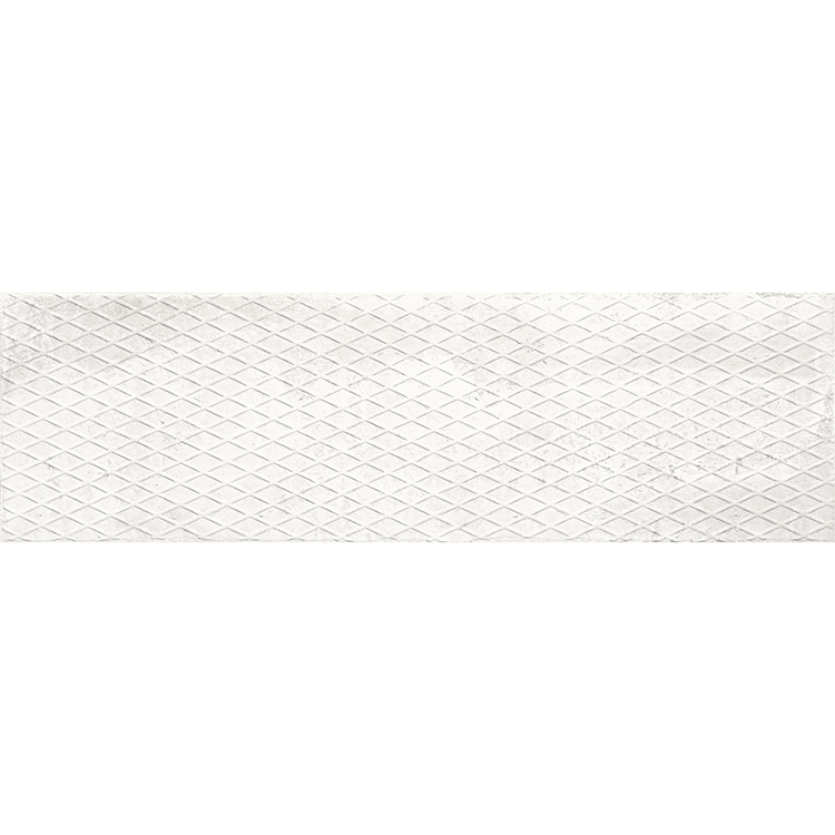 Porcelain tile in Metallic Plate 12x40 White