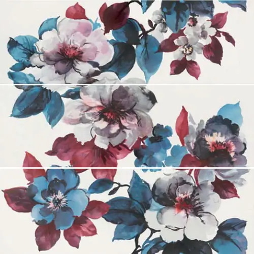 Stare Eclettica Flower White/Purple/Anthracite/Blue/Rose 48" x 48"