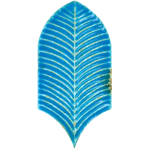 dal-stare-fyre-leaf-aquamarine-blue-4-x-8 Stare Fyre Leaf Aquamarine Blue 4" x 8"