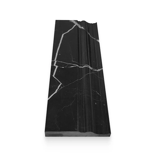 Nero Marquina 4" x 12" Baseboard Polished