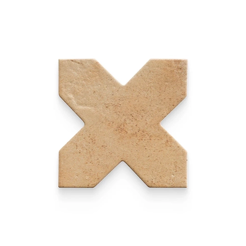 Star and Cross Cotto 6" x 6" Cross Matte