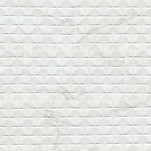 DymoCalacattaChexWhite12x24Glossy Ceramic tile in Dymo Calacatta Chex White 12x24 Glossy