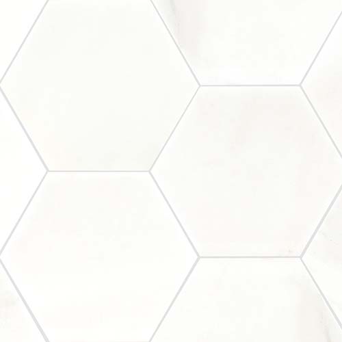 Marble tile in Greecian White 8 Hexagon Polished