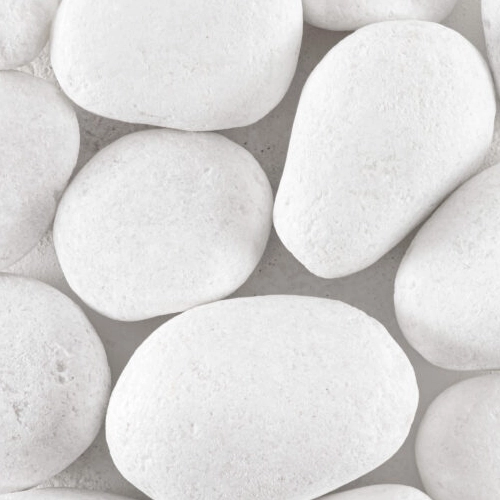 Loose Pebbles - Ice White Large Tumbled