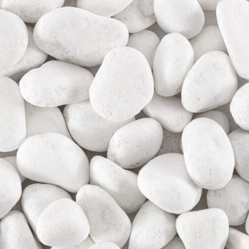 Loose Pebbles - Ice White Medium Tumbled