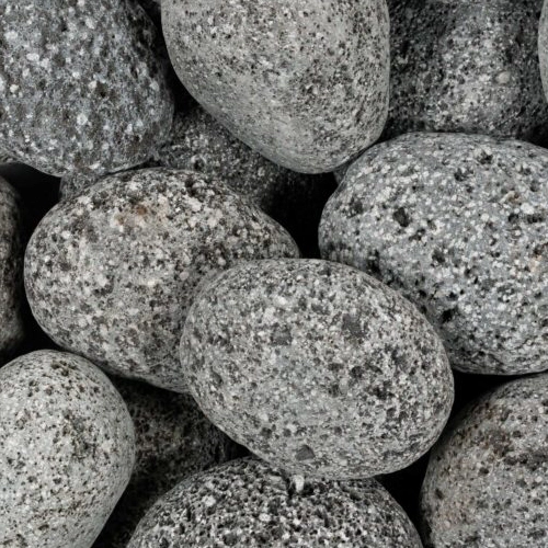 Loose Pebbles - Lava Grey Large Tumbled