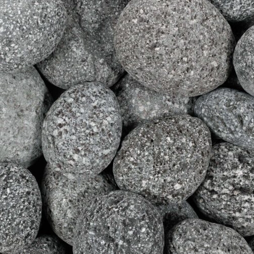 Loose Pebbles - Lava Grey Medium Tumbled