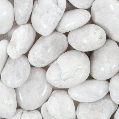 Loose Pebbles - White Medium Ultra Polished