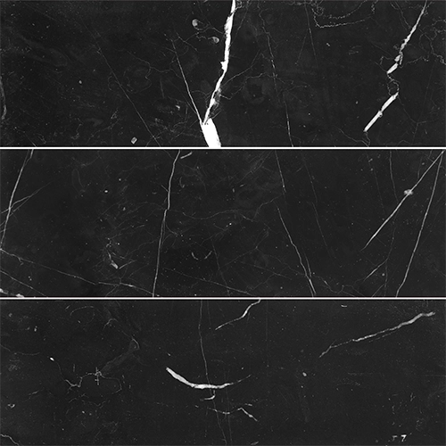 Negro Marquina 4" x 12" Honed