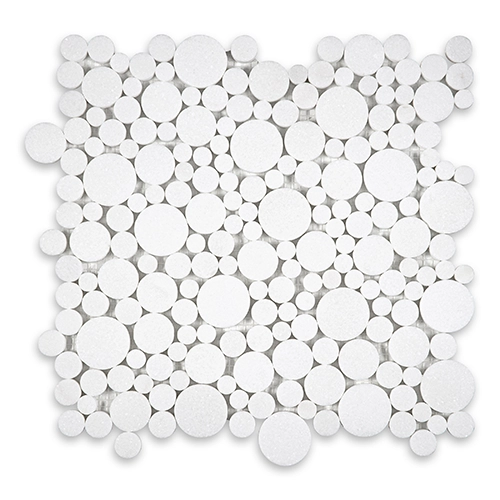 Thassos White - Bubble Honed