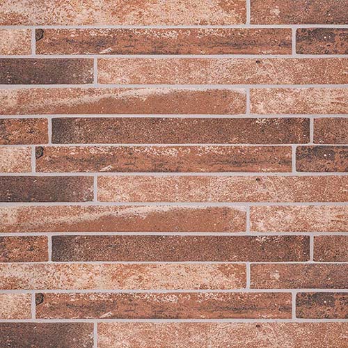 Porcelain tile in Brickstone Red Brick 2x18 Matte