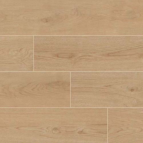 Porcelain tile in Cabana Blonde 9x47 Matte