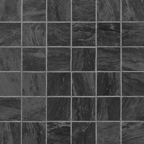 Porcelain Mosaic tile in Durban Anthracite 2x2 Matte