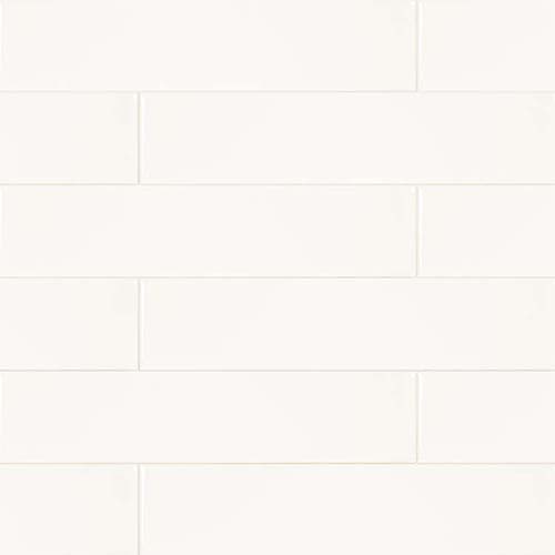 Ceramic tile in Metro White 2x8 Glossy