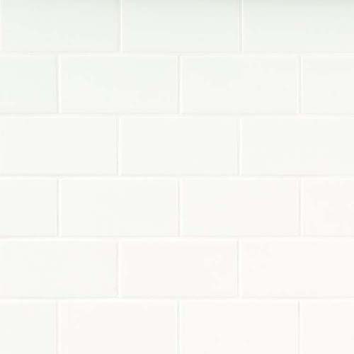 Ceramic tile in Metro White 3x8 Glossy