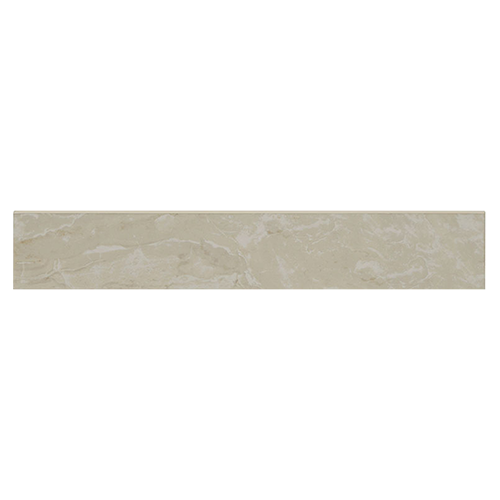 Porcelain tile in Onyx Ivory 3x18 Bullnose Polished