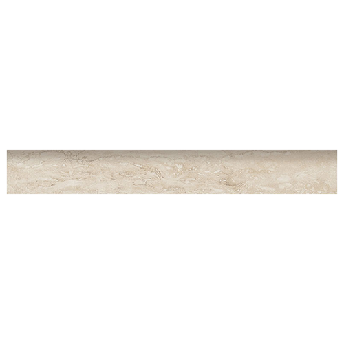 Porcelain tile trim Veneto White 3x24 Bullnose Matte