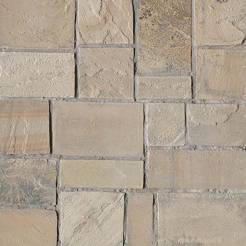 Sandstone tile in Fossil Rustic Square and Rectangle