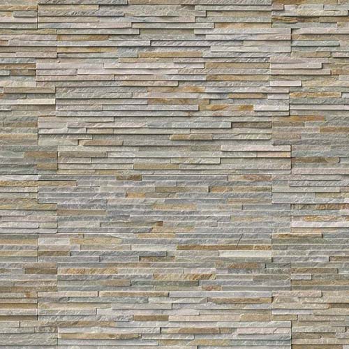 Quartzite tile in Golden Honey Pencil 6x24 Panel