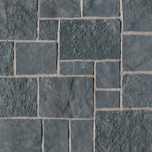 Limestone tile in Midnight Canyon Squares and Rectangles