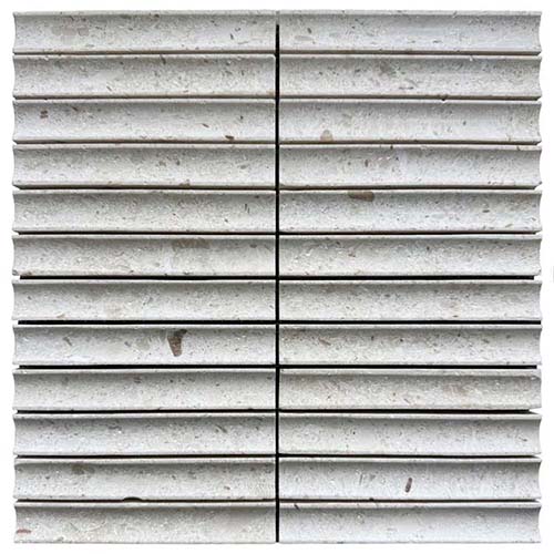 True Stone Mosaic Concave Shell Beige Marble tile