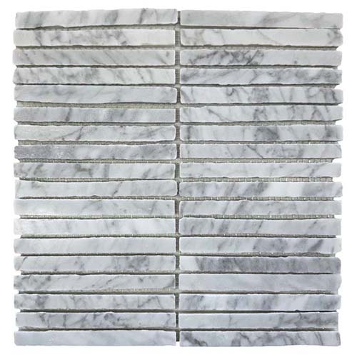 Vera Stacked Marble Mosaic Carrara
