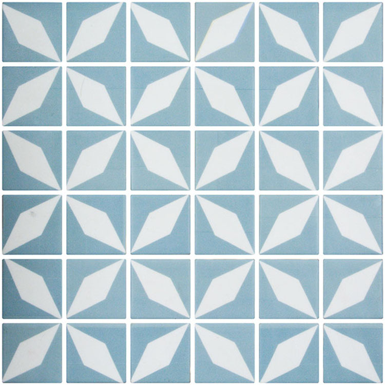 Recycled Glass Mosaic tile in Fauna Varsha