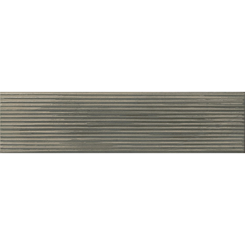 Porcelain tile in Groove Jam Grey 3x12 Glossy