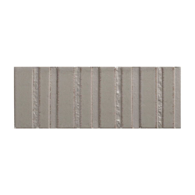 Porcelain tile in Sarmento Triolle 3x8 Linear Deco