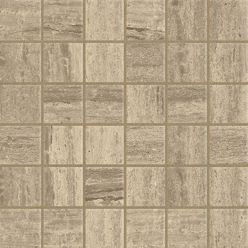 Classic 2.0 2" Mosaic Polished Travertino Chiaro