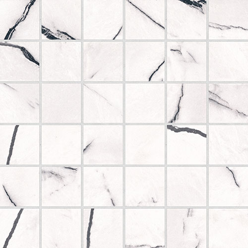 Gemma 2" Mosaic Honed Bianca