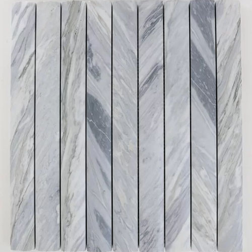 Zellige Mosaic Plateau Drift Calacatta Azure Honed