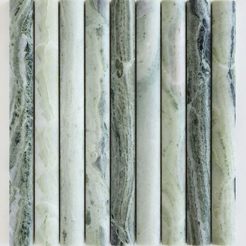 Zellige Mosaic Plateau Drift Green Beauty Honed