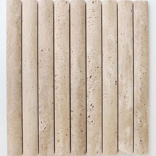 Zellige Mosaic Plateau Drift Light Travertine Honed