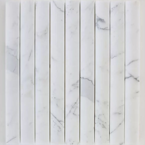 Zellige Mosaic Plateau Hollow Calacatta Gold Honed