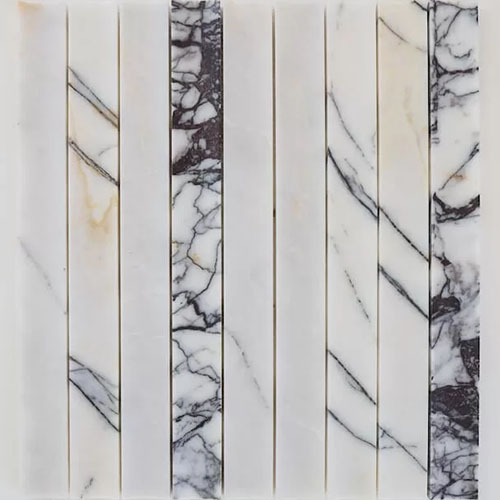 Zellige Mosaic Plateau Hollow Lilac Honed