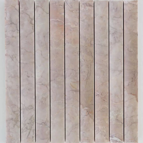 Zellige Mosaic Plateau Hollow Rosa Cream Honed