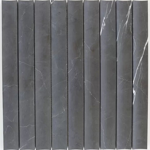 Zellige Mosaic Plateau Hollow Suede Honed