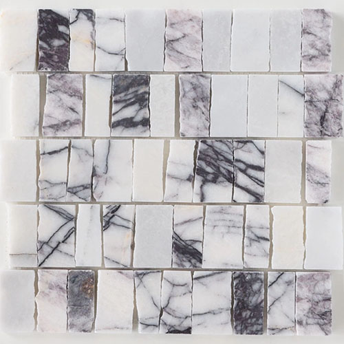 Zellige Mosaic Plateau Terrain Lilac Honed