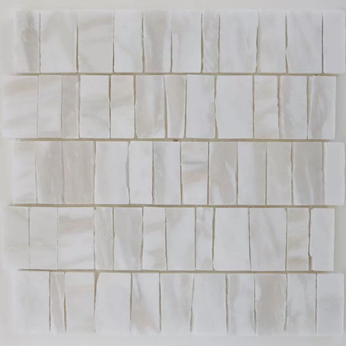 Zellige Mosaic Plateau Terrain Mystery White Honed