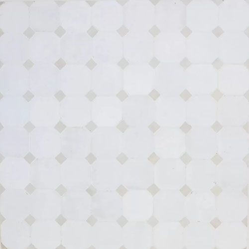 Zellige Mosaic Sidi Chalk and Silk